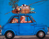 Lisandro Rota - Cinque in Cinquecento - Giclée ritoccata a mano - 20x20