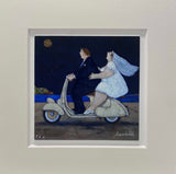 Lisandro Rota - La Sposa del Vespista - Giclée ritoccata a mano - 20x20