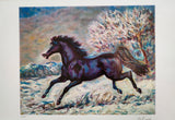 Cavallo nero 46x65 cm - Giovan Francesco Gonzaga