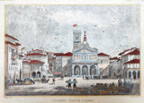 Livorno Piazza d'Armi 35 x 50 cm (tela a colori)
