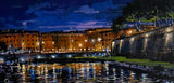 Livorno di notte - Cantini Claudio - 20 x 40