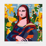 La Gioconda...-Ugo Nespolo 35x35 cm