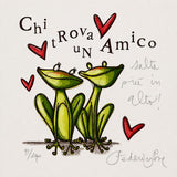 Chi trova un amico salta più in alto  - Federica Porro 14 x 14 cm