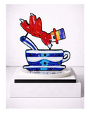 Tuffo nel Caffè.- Musante Francesco - 10 x 12,5 x 5 cm