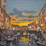 "Rione Venezia in festa" Livorno - Cantini Claudio - 20 x 20 cm