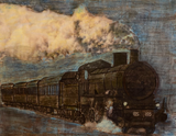 La Gloriosa Locomotiva a vapore 185 - Lyon Ray - 123 x 96 cm